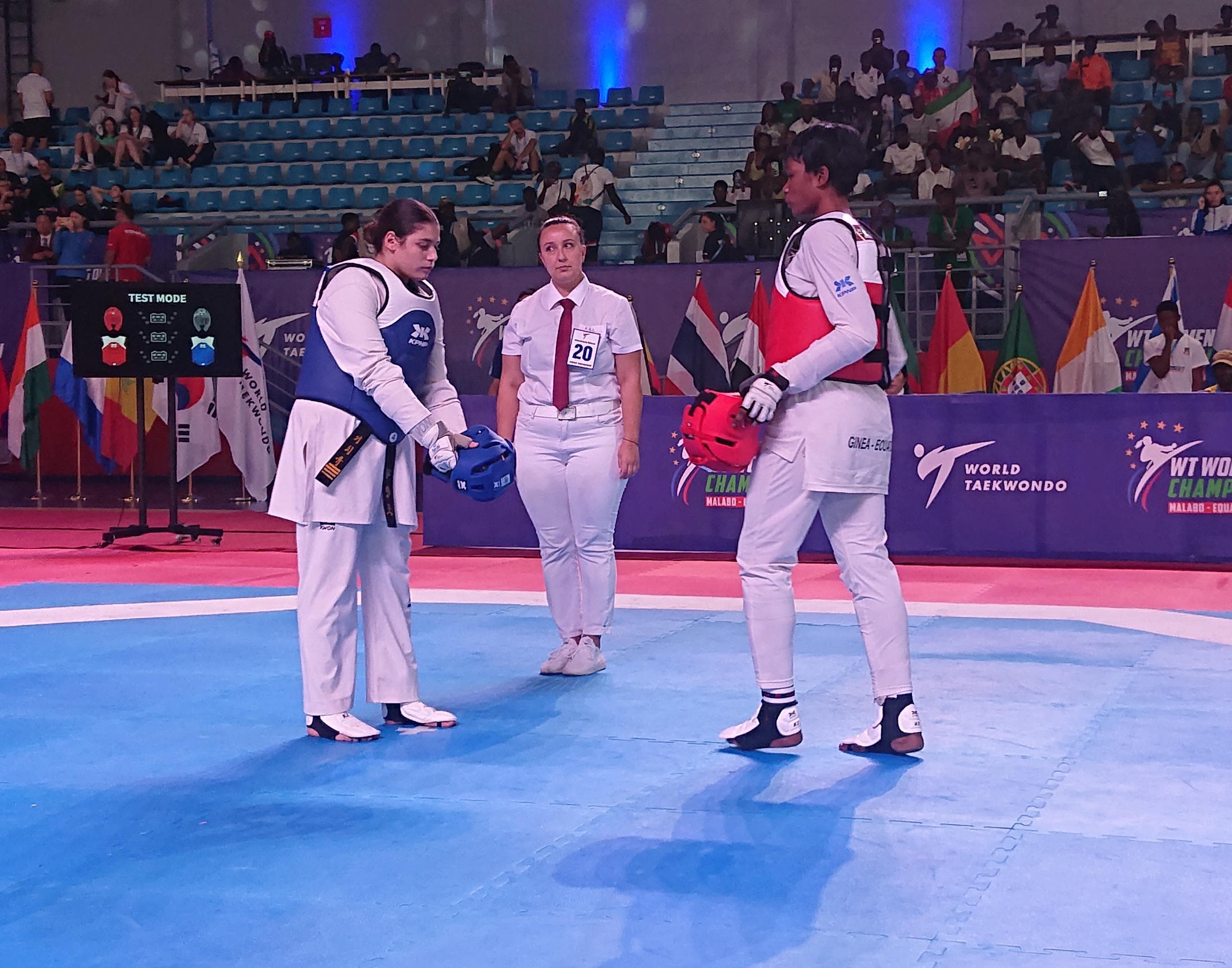 Verónica Mbang Esono queda eliminada en la ronda preliminar del Mundial de Taekwondo